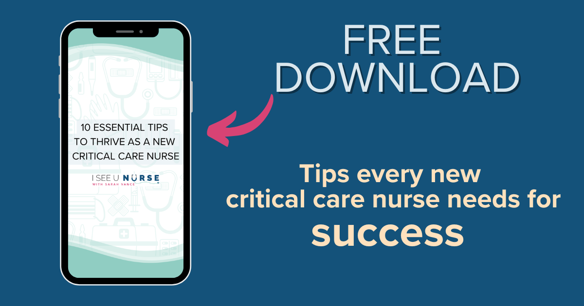 Tips for new ICU Nurses in Critical Care